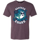 T-Shirts Vintage Purple / S Shark Family trazo - Brother Men's Triblend T-Shirt