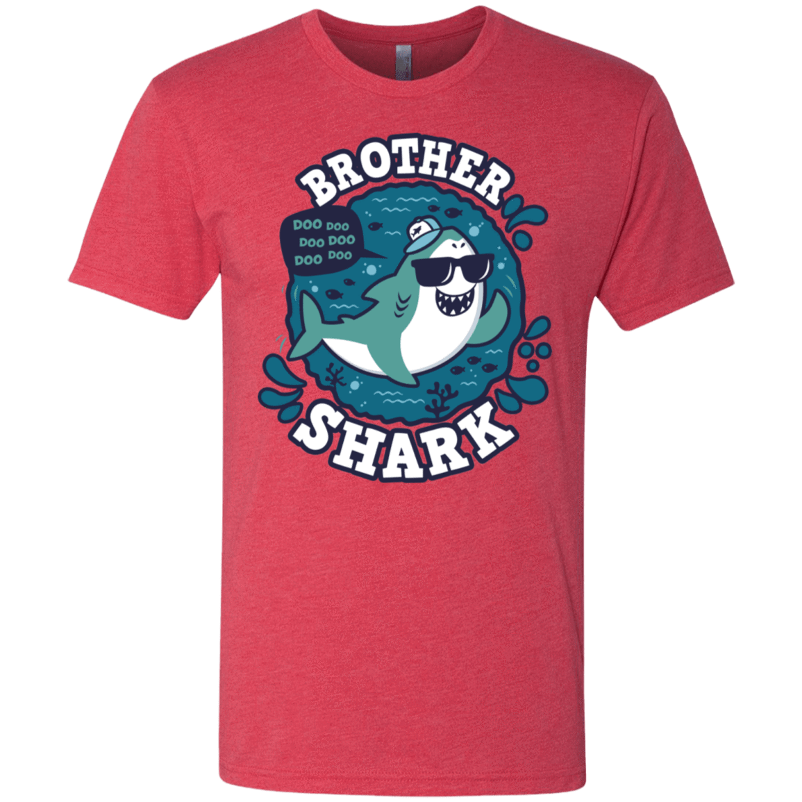 T-Shirts Vintage Red / S Shark Family trazo - Brother Men's Triblend T-Shirt