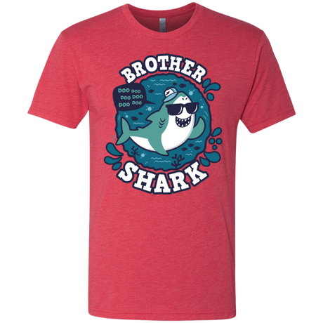 T-Shirts Vintage Red / S Shark Family trazo - Brother Men's Triblend T-Shirt