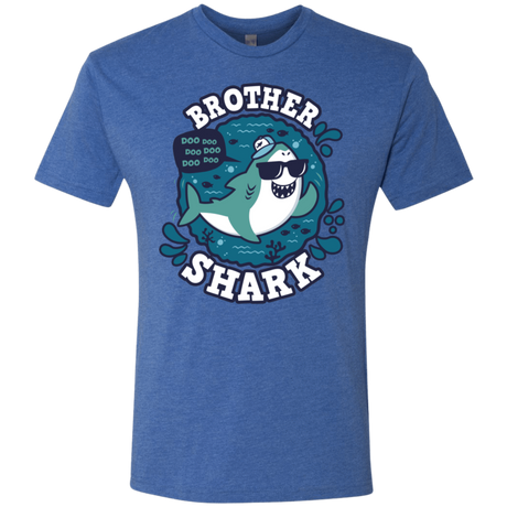 T-Shirts Vintage Royal / S Shark Family trazo - Brother Men's Triblend T-Shirt