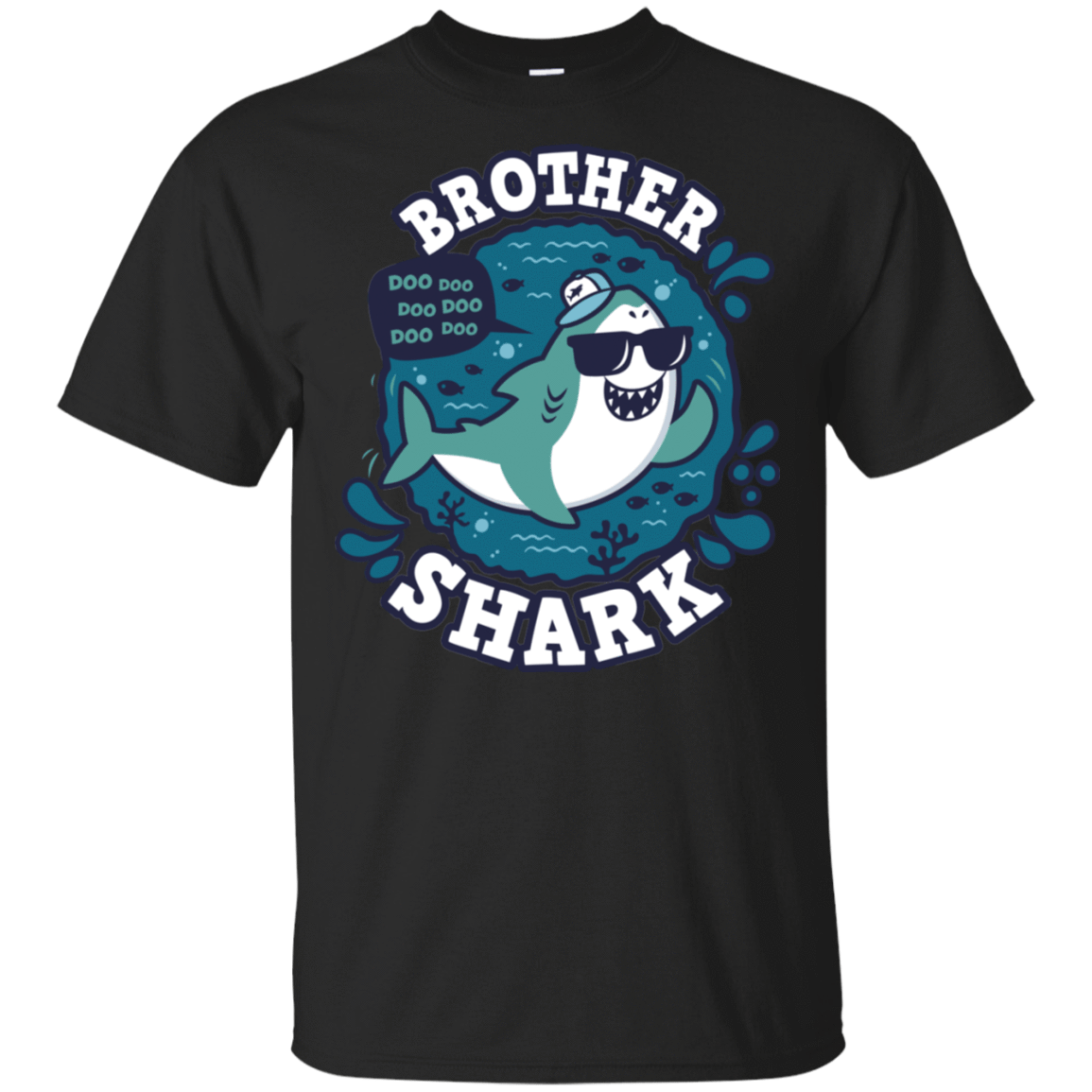 T-Shirts Black / S Shark Family trazo - Brother T-Shirt