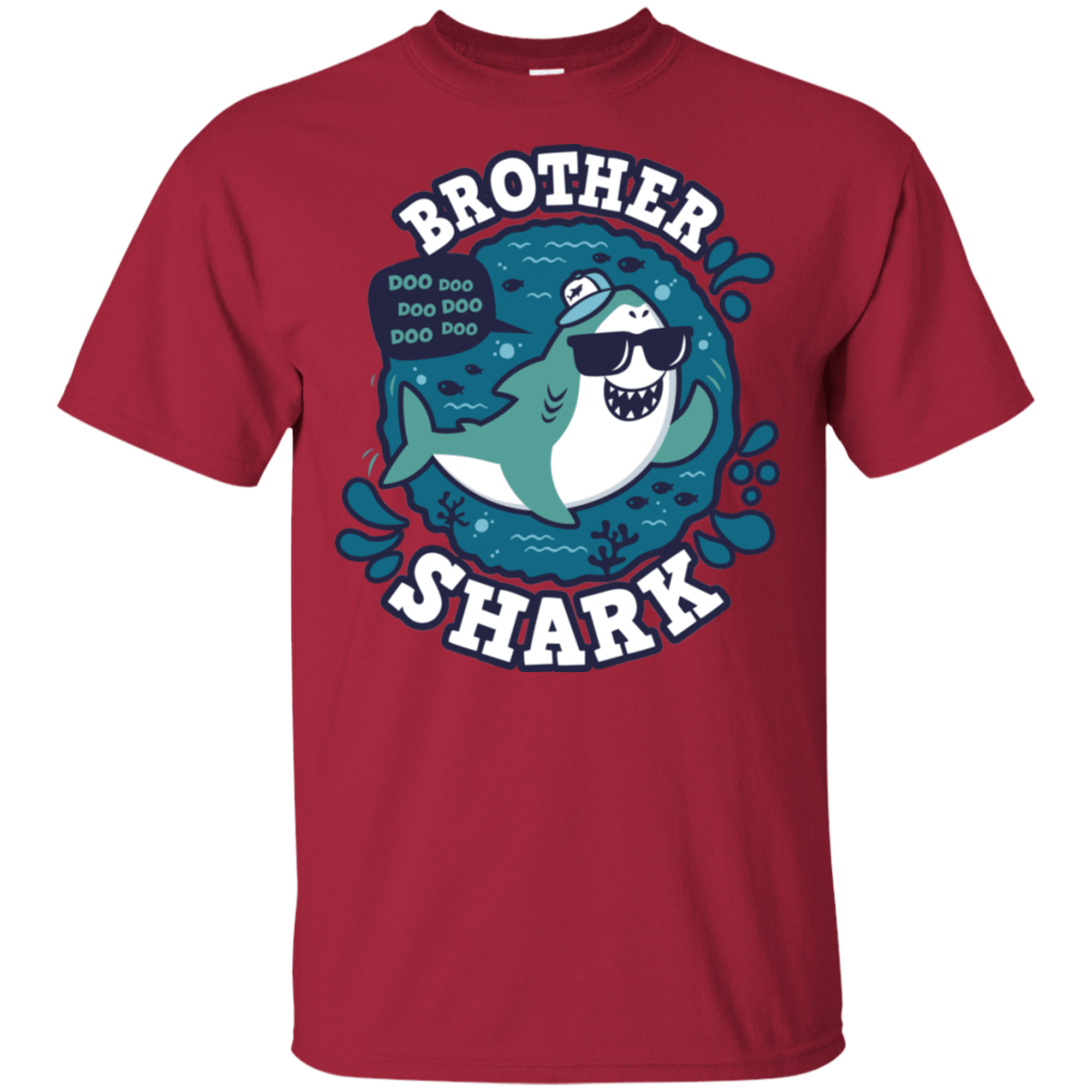 T-Shirts Cardinal / S Shark Family trazo - Brother T-Shirt