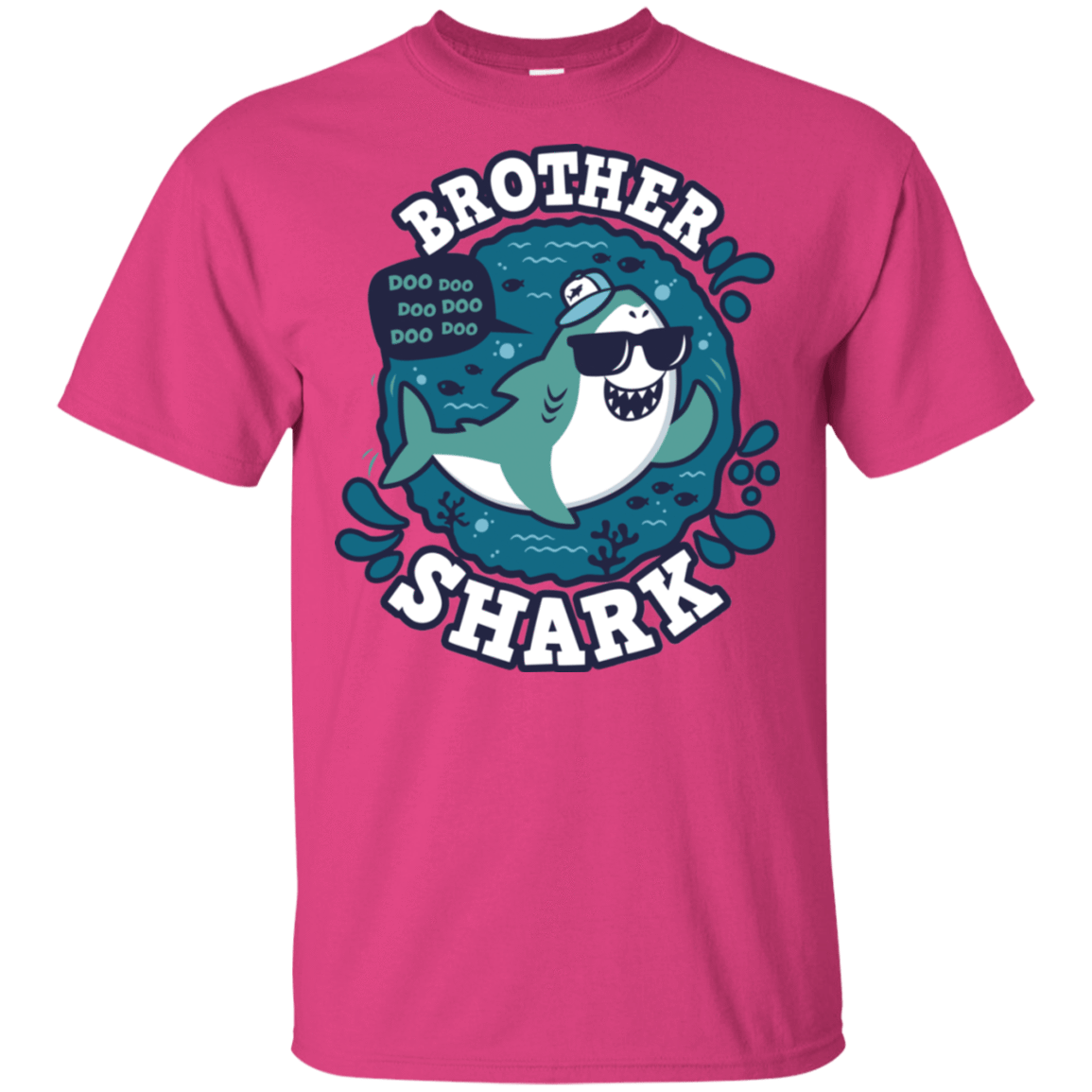 T-Shirts Heliconia / S Shark Family trazo - Brother T-Shirt
