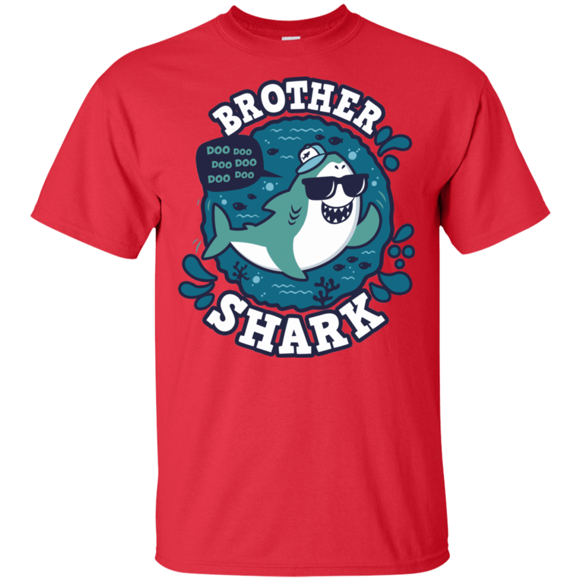 T-Shirts Red / S Shark Family trazo - Brother T-Shirt