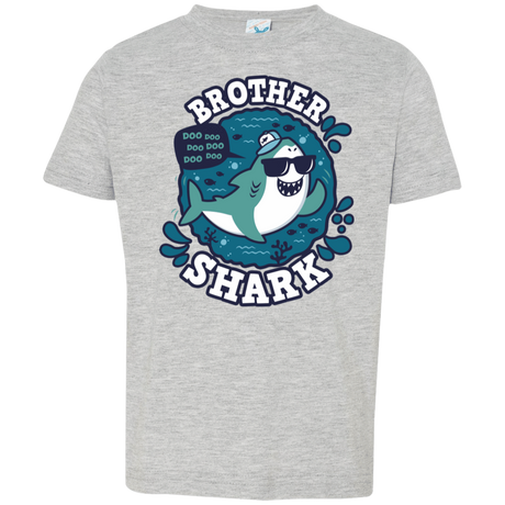 T-Shirts Heather Grey / 2T Shark Family trazo - Brother Toddler Premium T-Shirt