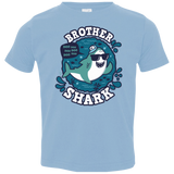 T-Shirts Light Blue / 2T Shark Family trazo - Brother Toddler Premium T-Shirt