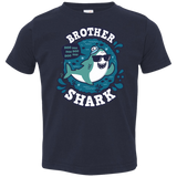 T-Shirts Navy / 2T Shark Family trazo - Brother Toddler Premium T-Shirt
