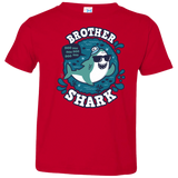 T-Shirts Red / 2T Shark Family trazo - Brother Toddler Premium T-Shirt
