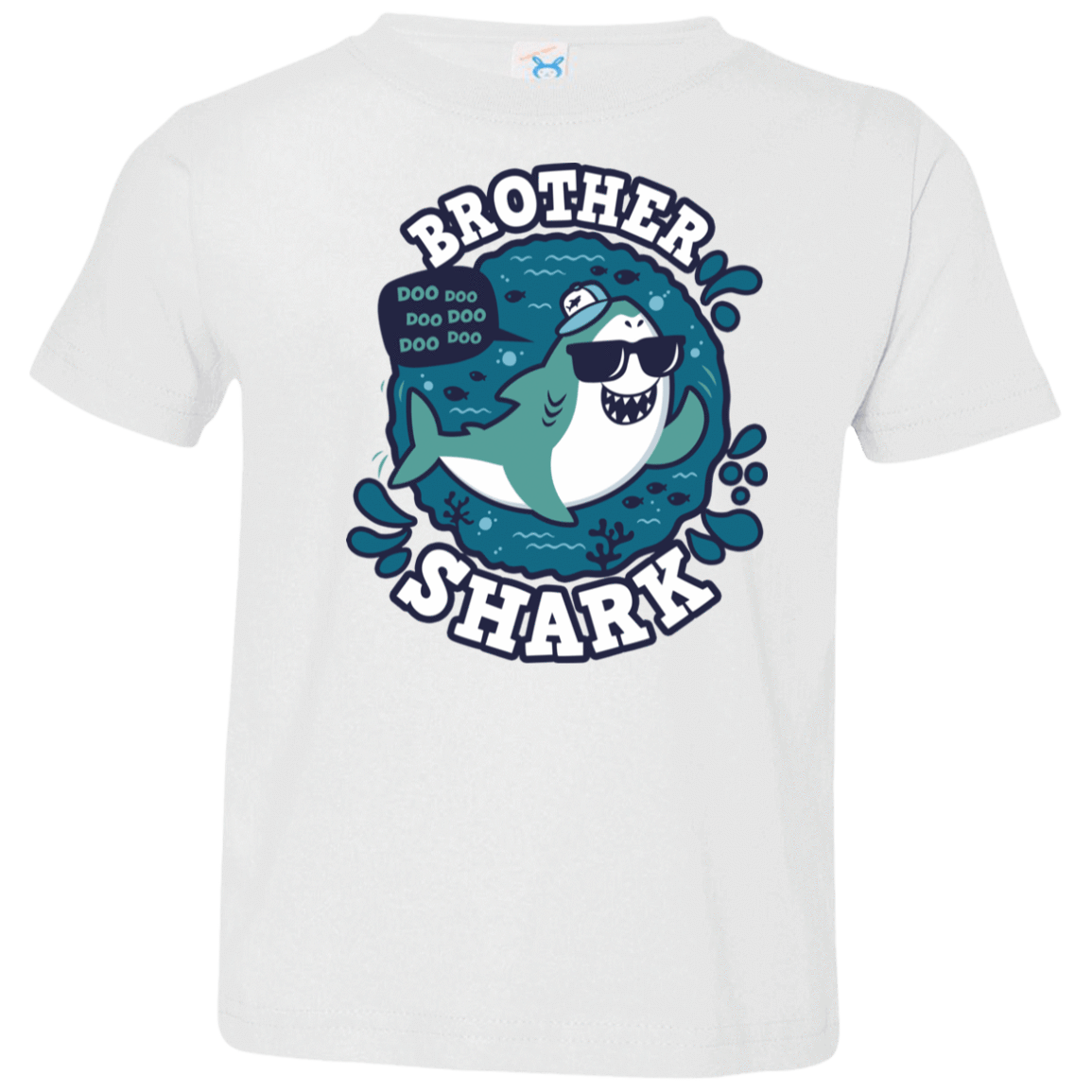 T-Shirts White / 2T Shark Family trazo - Brother Toddler Premium T-Shirt