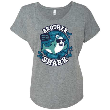 T-Shirts Premium Heather / X-Small Shark Family trazo - Brother Triblend Dolman Sleeve