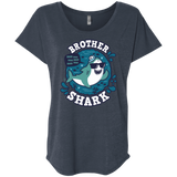 T-Shirts Vintage Navy / X-Small Shark Family trazo - Brother Triblend Dolman Sleeve