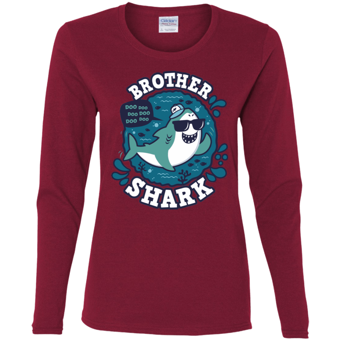 T-Shirts Cardinal / S Shark Family trazo - Brother Women's Long Sleeve T-Shirt