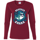 T-Shirts Cardinal / S Shark Family trazo - Brother Women's Long Sleeve T-Shirt