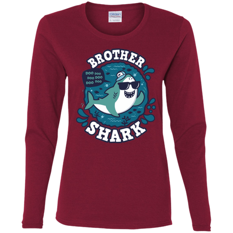 T-Shirts Cardinal / S Shark Family trazo - Brother Women's Long Sleeve T-Shirt