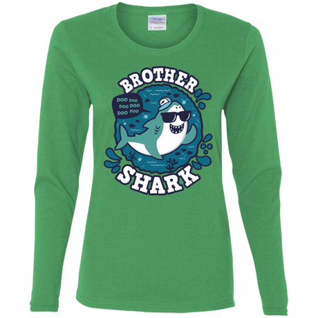 T-Shirts Irish Green / S Shark Family trazo - Brother Women's Long Sleeve T-Shirt