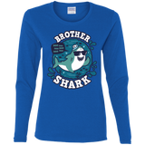 T-Shirts Royal / S Shark Family trazo - Brother Women's Long Sleeve T-Shirt