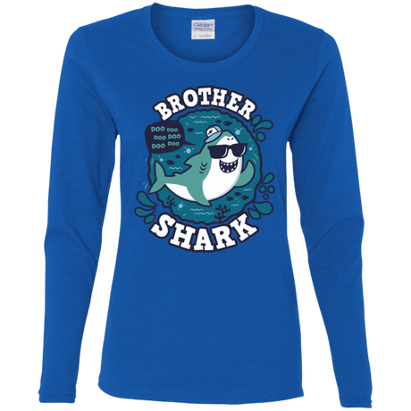 T-Shirts Royal / S Shark Family trazo - Brother Women's Long Sleeve T-Shirt