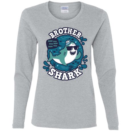 T-Shirts Sport Grey / S Shark Family trazo - Brother Women's Long Sleeve T-Shirt