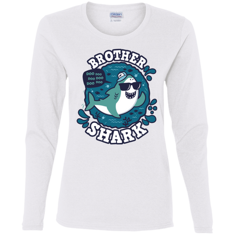 T-Shirts White / S Shark Family trazo - Brother Women's Long Sleeve T-Shirt