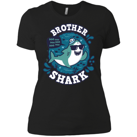 T-Shirts Black / X-Small Shark Family trazo - Brother Women's Premium T-Shirt