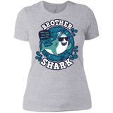 T-Shirts Heather Grey / X-Small Shark Family trazo - Brother Women's Premium T-Shirt