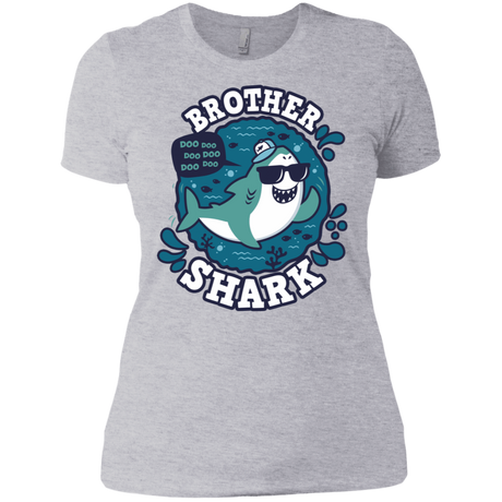T-Shirts Heather Grey / X-Small Shark Family trazo - Brother Women's Premium T-Shirt