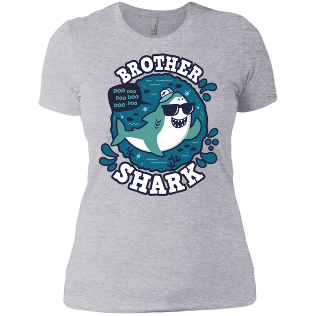 T-Shirts Heather Grey / X-Small Shark Family trazo - Brother Women's Premium T-Shirt