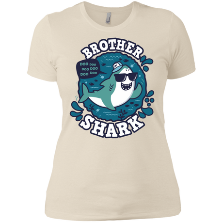 T-Shirts Ivory/ / X-Small Shark Family trazo - Brother Women's Premium T-Shirt