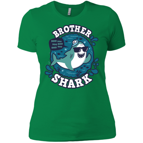 T-Shirts Kelly Green / X-Small Shark Family trazo - Brother Women's Premium T-Shirt