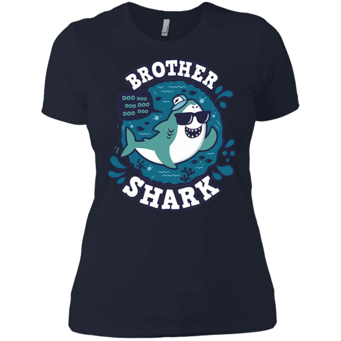 T-Shirts Midnight Navy / X-Small Shark Family trazo - Brother Women's Premium T-Shirt