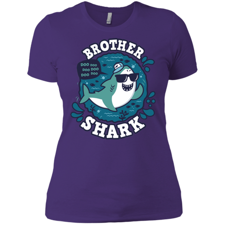 T-Shirts Purple Rush/ / X-Small Shark Family trazo - Brother Women's Premium T-Shirt