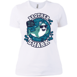 T-Shirts White / X-Small Shark Family trazo - Brother Women's Premium T-Shirt