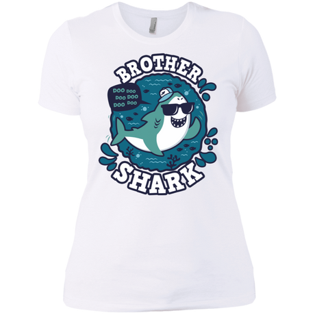 T-Shirts White / X-Small Shark Family trazo - Brother Women's Premium T-Shirt