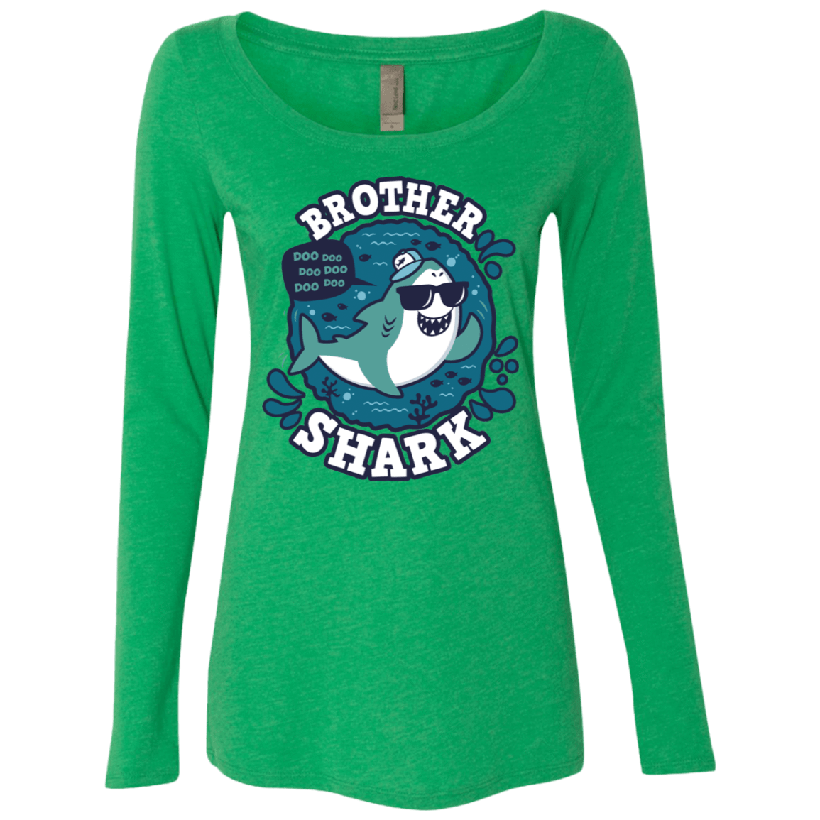 T-Shirts Envy / S Shark Family trazo - Brother Women's Triblend Long Sleeve Shirt