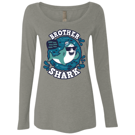 T-Shirts Venetian Grey / S Shark Family trazo - Brother Women's Triblend Long Sleeve Shirt