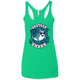 T-Shirts Envy / X-Small Shark Family trazo - Brother Women's Triblend Racerback Tank