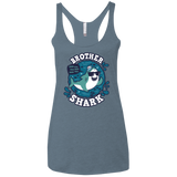 T-Shirts Indigo / X-Small Shark Family trazo - Brother Women's Triblend Racerback Tank