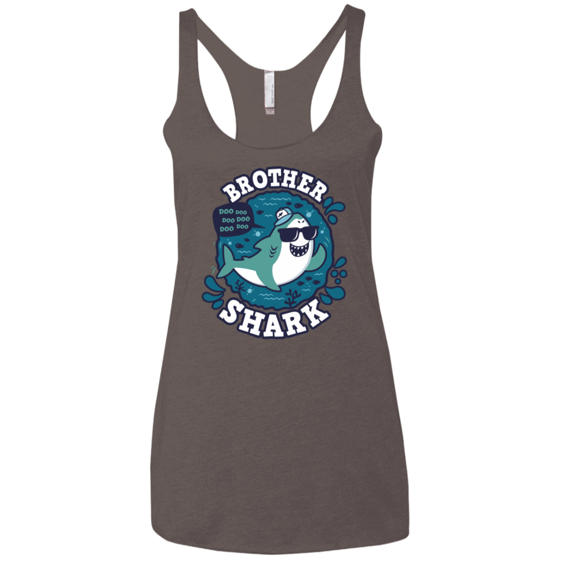 T-Shirts Macchiato / X-Small Shark Family trazo - Brother Women's Triblend Racerback Tank