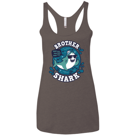 T-Shirts Macchiato / X-Small Shark Family trazo - Brother Women's Triblend Racerback Tank