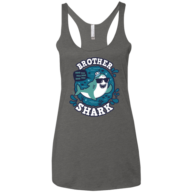 T-Shirts Premium Heather / X-Small Shark Family trazo - Brother Women's Triblend Racerback Tank