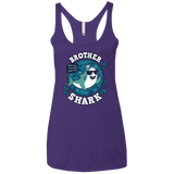 T-Shirts Purple Rush / X-Small Shark Family trazo - Brother Women's Triblend Racerback Tank