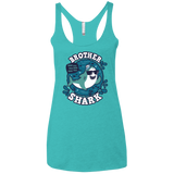 T-Shirts Tahiti Blue / X-Small Shark Family trazo - Brother Women's Triblend Racerback Tank