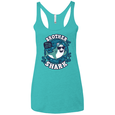 T-Shirts Tahiti Blue / X-Small Shark Family trazo - Brother Women's Triblend Racerback Tank
