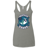 T-Shirts Venetian Grey / X-Small Shark Family trazo - Brother Women's Triblend Racerback Tank