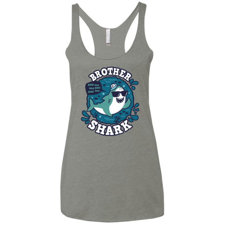 T-Shirts Venetian Grey / X-Small Shark Family trazo - Brother Women's Triblend Racerback Tank