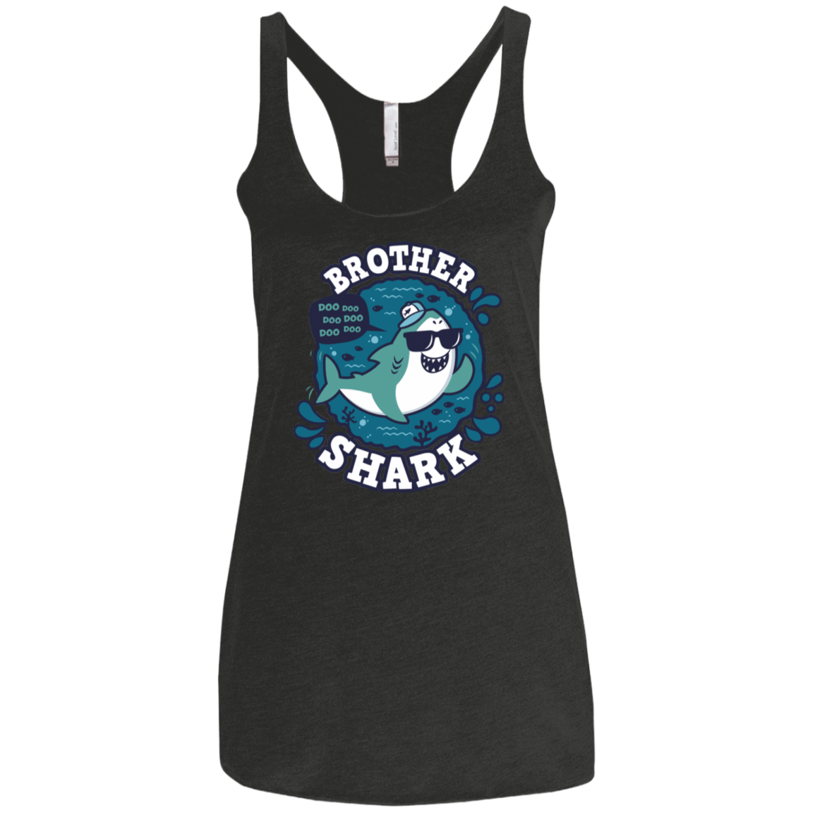 T-Shirts Vintage Black / X-Small Shark Family trazo - Brother Women's Triblend Racerback Tank