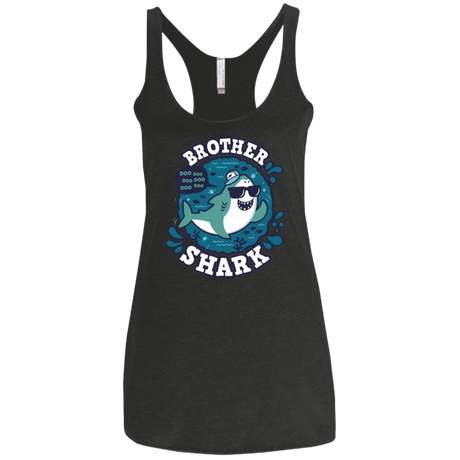 T-Shirts Vintage Black / X-Small Shark Family trazo - Brother Women's Triblend Racerback Tank