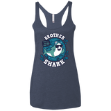 T-Shirts Vintage Navy / X-Small Shark Family trazo - Brother Women's Triblend Racerback Tank