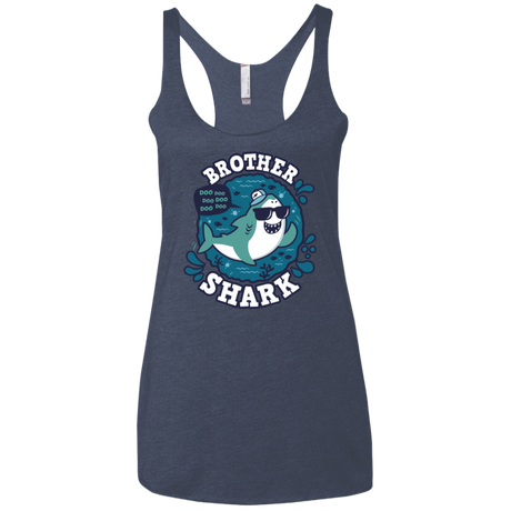 T-Shirts Vintage Navy / X-Small Shark Family trazo - Brother Women's Triblend Racerback Tank