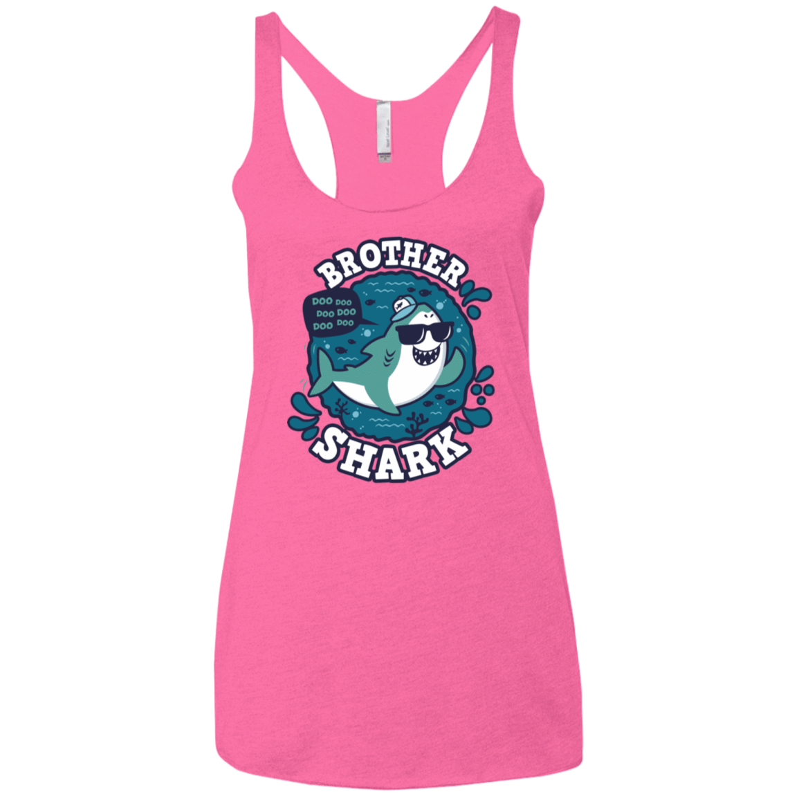 T-Shirts Vintage Pink / X-Small Shark Family trazo - Brother Women's Triblend Racerback Tank
